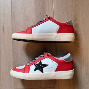 NEW Vintage Havana Red and White Sneakers